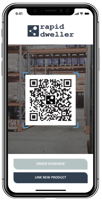 rapidorderApp scanning screen